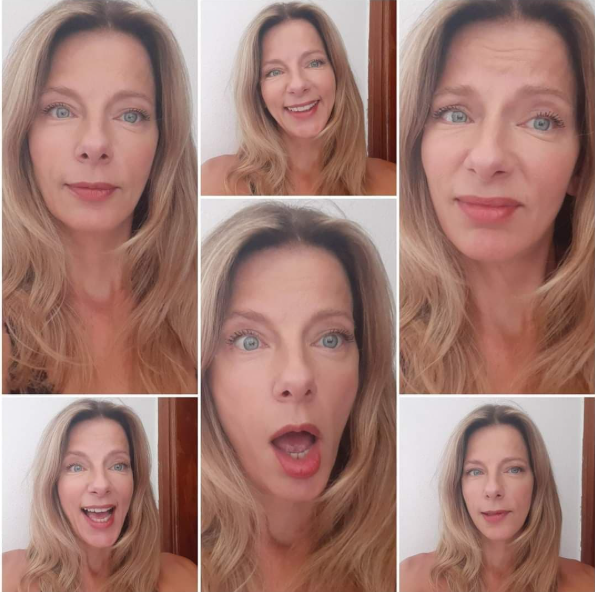 Cintia Drucker composite photo with various expressions